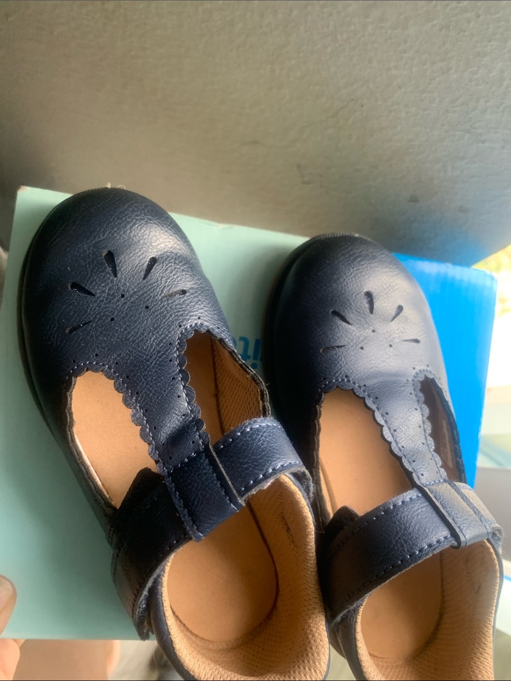 Stride Rite Navy T-Strap Mary Jane Shoes for Kids - Picture 5 of 7